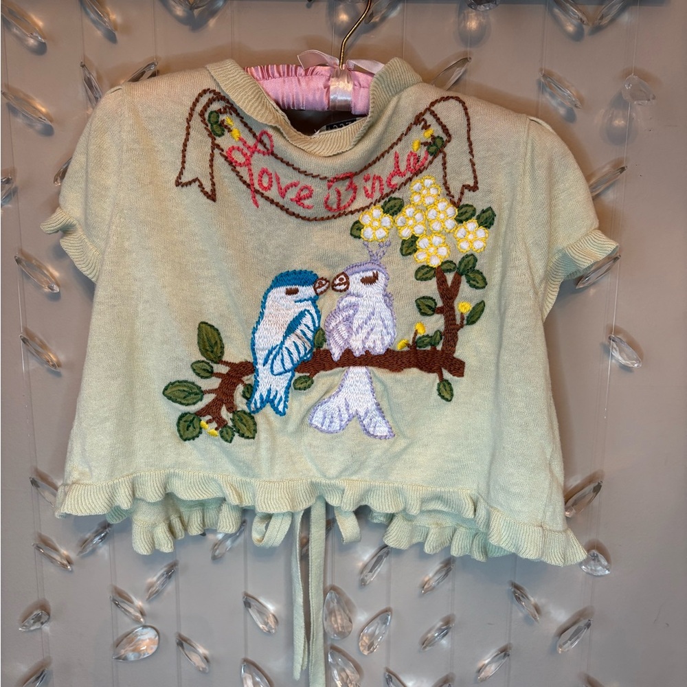 Love Birds Knit Coverup